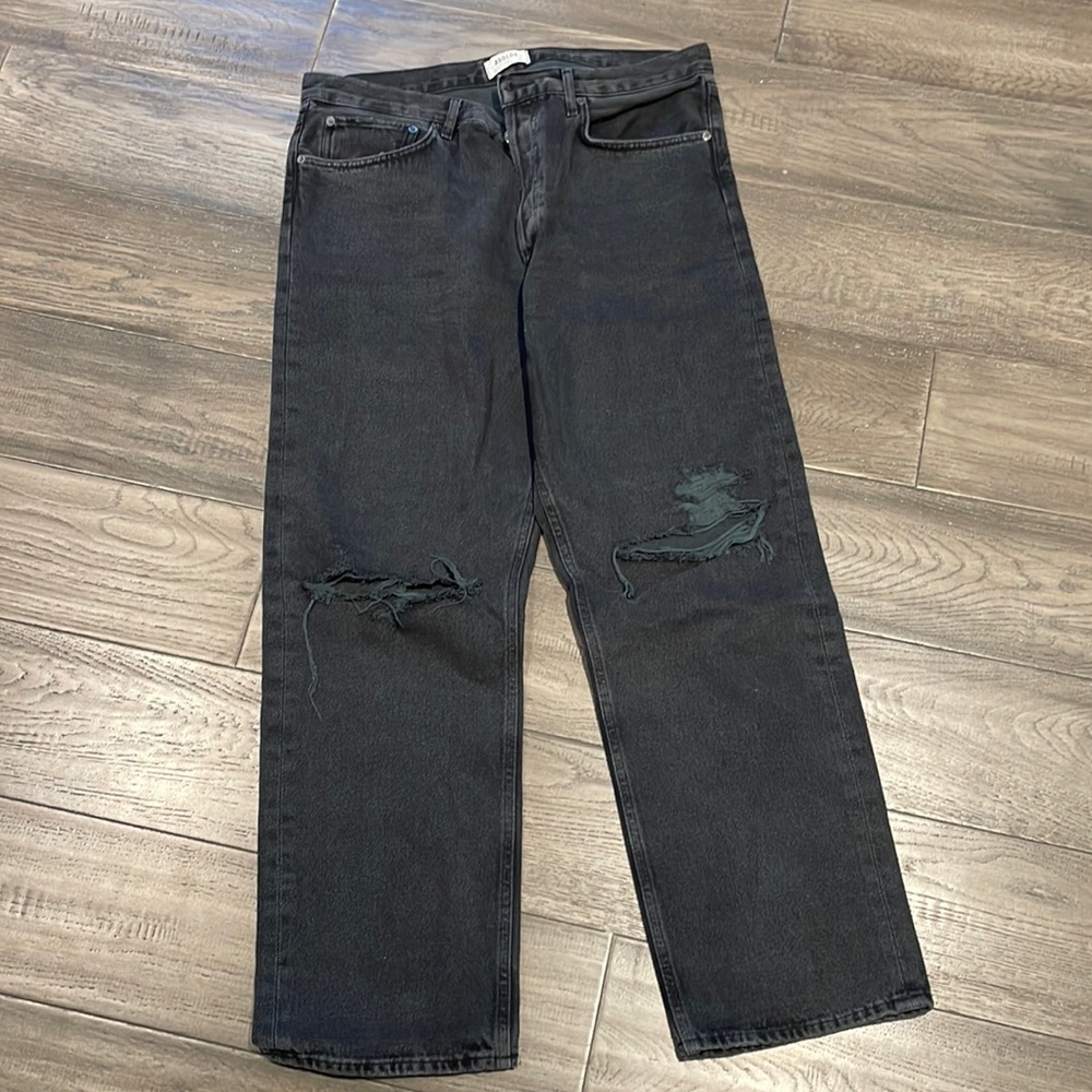 Agolde distressed jean